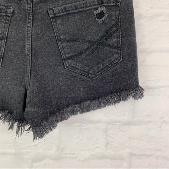AEROPOSTALE High Waisted Shorty Black Denim Shorts - Picture 11 of 12